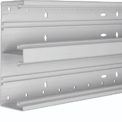 BR65 bodemprofiel, 68x210 mm dubbel, pvc, lichtgrijs