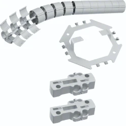 Desk Lane, set uitvoering vloer/bureau, lengte 80 cm, lichtgrijs