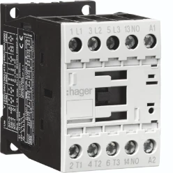 Magneetschakelaar 3P + 1 NO, 9 A bij AC-3, 230 VAC