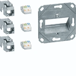 Data-aansluiting 3x RJ45 8/8 Cat.6a
