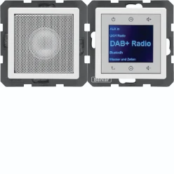 Radio Touch met luidspreker DAB+, berker Q.1/Q.3/Q.7 polarwit