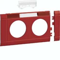 Afdekraam met tekstveld wcd 2-voudig halogeenvrij, rood