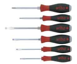 WIHA Schroevendraaierset SoftFinish zeskantschacht 530 SL/PZ met slagk