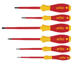 Schroevendraaier set Bevestigingsgereedschap Wiha WIHA SoftFinish Electric SL/PH Schroevendraaierset 320N K6, 6delig 22000833