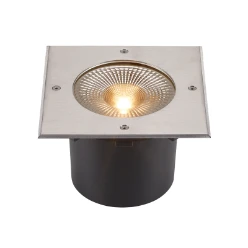 ROCCI 200 EL hoekig, vloerinbouwarmatuur rvs geborsteld 16W 3000K 120°