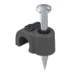 Spijkerclip Kabel- und Rohrbefestigung OBO ISO-nagelclip 8mm, L25 Polypropyleen diepzwart RAL 9005 2232170