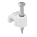 Spijkerclip Nagel-Fix OBO ISO-nagelclip 4mm, L18, PP, zuiver wit 9010 2225220