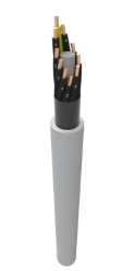 Voedingskabel >= 1 kV, voor vaste aanleg YMvK Dca-s3 ELDRA YMVK DCA S3 7 G 2,5 MM2 GY  /20 2045D-500