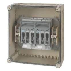 Kast Ci, 2x zek.lastscheider 3p NH00 2x150A, HxBxD=250x375x150mm