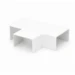 T-stuk leidingkanaal Zelfklevende leidingkoker Canalit T-stuk 10x10mm wit 912910