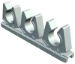Zadel Fastening clip OBO Klemstrook 3-V 11-12mm sleufb. 1 Zoll, PE, cremewit 9001 2259818