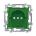 Wandcontactdoos Switches & Sockets Niko Stopcontact met penaarde en beschermingsafsluiters. Dit stopconact heeft een inbouwdiepte van 28,5 mm en is voorzien van insteekklemmen en schroefbevestiging. Inclusief afwerkingsset. Een afdekplaat in een kleur naa