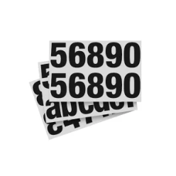 Symbool SET OF NUMBERS 1-999 a-f glossy