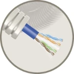 Kunststof installatiebuis, voorbedraad Snelflex 4x2xAWG23/1 cat6A