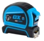 Meetlint Afteken- en meetgereedschap OX Tools ROLBANDMAAT MET DUBBELE REMFUNCT 8M 75632808