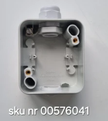 Opbouwbehuizing 1-voudig, grijs