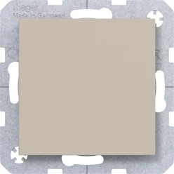Blindplaat met centraalplaat, A.x/C.x, sand, mat