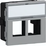 Onderdeel/centraalplaat communicatie-schakelmateriaal Hager Multimedia 2x type 05