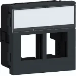 Onderdeel/centraalplaat communicatie-schakelmateriaal Hager Multimedia 2x type 01