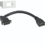 Onderdeel/centraalplaat communicatie-schakelmateriaal Hager Multimedia HDMI
