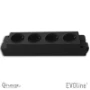 Contactdooscombinatie Evoline contactblokken EVOline EVOLINE EXPRESS 910 4X WCD ZW. WAGO 1591 0400 0200