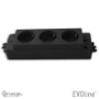 Contactdooscombinatie Evoline contactblokken EVOline EVOLINE EXPRESS 910 3X WCD ZW. 1591 0300 0100