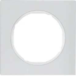 Afdekraam schakelmateriaal berker HAGER AFDEKRAAM 1 VOUDIG, R.3 ALUMINIUM/WIT 10112274
