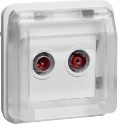 Radio/tv, rijgdoos, berker W.1, polarwit