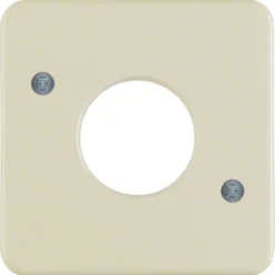 Centraalstuk voor drukknop en lichtsignaal E10, wit, glznd, inb. IP44