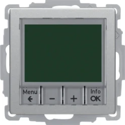 Therm. met display, berker Q.1/Q.3/Q.7, alulook