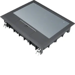 Installatiedoos E09 200x253mm zwart voor 5mm vloerafdekking