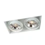 Downlight/spot/schijnwerper Moon 2 Frameless Internova MOON2 FRAMELESS 2XQR111 ARM. WIT IN059598