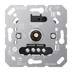 Toerentalregelaar  JUNG TOERENREGELAAR MET NEVENINGANG 1735DS