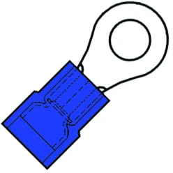 Klemko Klemkabelschoen voor koperen geleider Geïsoleerde kabelschoenen, PVC