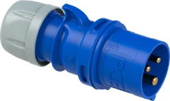 CEE stekker 3P 32A 230V 6h IP44, blauw