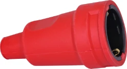 Contrastekker RA, rubber, rood