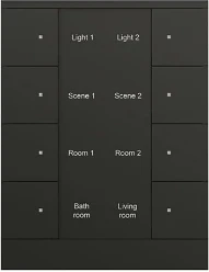 Bedienings sensor KNX - ClimaEco Mat zwart 8f