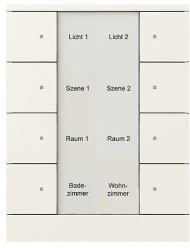 Bedienings sensor KNX - ClimaEco Mat wit 8f