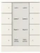 Tastsensor bussysteem KNX ABB Busch-Jaeger KNX ABB Busch Tenton® bedieningselement,8-voudig, met busaankoppelaar, met geïntegreerde temperatuursensor, met tekstveld, f-matwit. 2CKA006330A0069