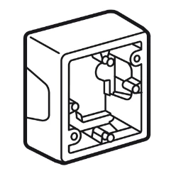 Valena Next opbouwbak voor 1 mechanisme afm. 90x90x36mm - wit