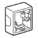 Opbouwbak inbouwschakelmateriaal Schakelmateriaal Legrand Valena Next opbouwbak voor 1 mechanisme afm. 90x90x36mm - wit (CT à 50 C62) 776181