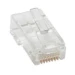 Modulaire connector LCS3 Copper Legrand RJ45 plug Cat6 UTP voor ronde kabel, 8 contacten, breedte 11.70mm vergulde contacten 1,2 µm, PoE++ 051710