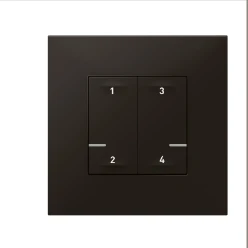 Valena NWN scenariobediening 4 drukknoppen-draadloos -2 modules -zwart