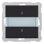 Tastsensor bussysteem Peha KNX Bustaster 2 fach Nova Matt Schw