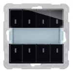 Tastsensor bussysteem Peha KNX Bustaster 8 fach Nova Piano Sch