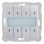 Tastsensor bussysteem Peha KNX Bustaster 8 fach Nova Alu