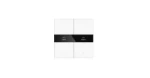 Tastsensor bussysteem Peha Push button 4Fold, White Glass