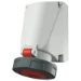 CEE-wandcontactdoos Schroefklem Mennekes Wandcontactdoos 63A 5P 6H400V IP67 HW/VN 21361A