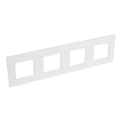 Valena afdekraam 4 mechanismen hor/vert centerafstand 71mm wit