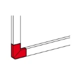 Verticaal hoekstuk wandgoot Legrand DLP Design